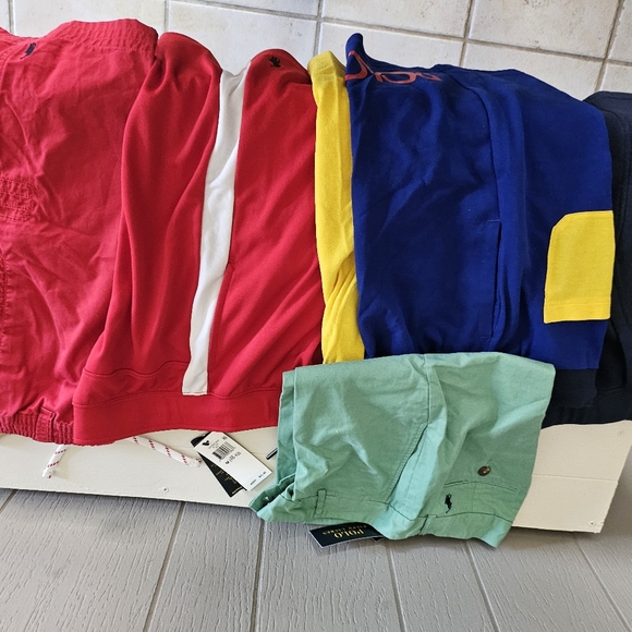 Boys polo shorts 6) pairs)size 10/12 and 14/16 new - Picture 2 of 2
